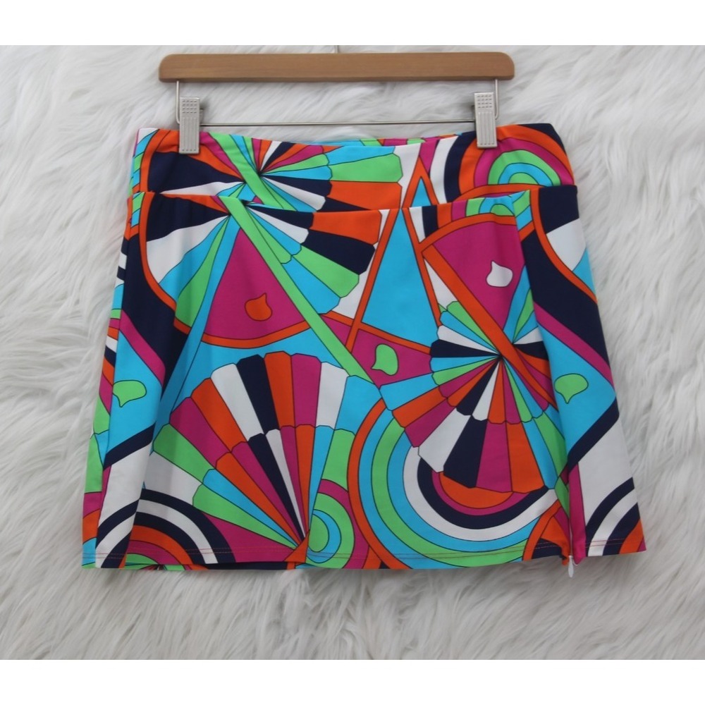 Jude Connally Skort S Geometric Tennis Golf Maximalist Preppy Athleisure Shorts